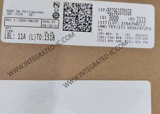 BQ296107DSGR Protecteur de surtension pour puce de circuit intégré avec sortie LDO