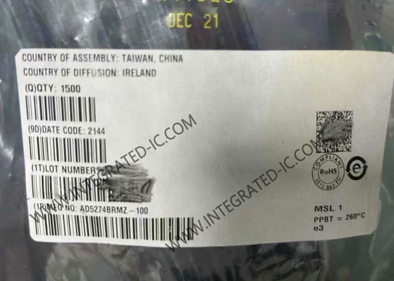 AD5274BRMZ-100 Circuit intégré Puce potentiomètre numérique 256 positions DigiPOT
