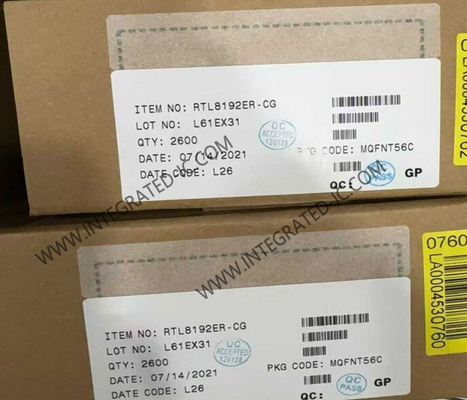 RTL8192ER Ethernet IC 802.11bgn contrôleur d'interface réseau PCIe QFN56