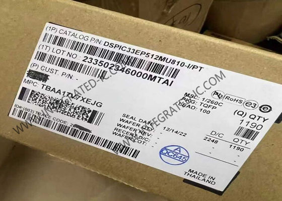 DSPIC33EP512MU810-I/PT Microcontrôleur MCU dsPIC Contrôleur de signal numérique TQFP-100 DSC à 16 bits