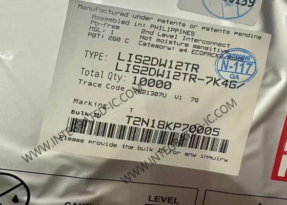 LIS2DW12TR Capteur IC Accéléromètre à 3 axes à ultra-faible puissance haute performance LGA-12