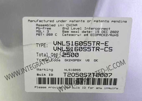 VNL5160S5TR Circuit intégré à puce N-Channel 3.5A Driver côté bas avec 36V Max entièrement protégé