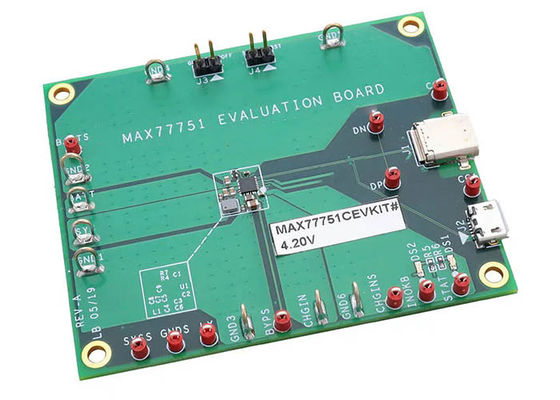 MAX77751CEVKIT Solutions intégrées Autonomie 3.15A USB Type-C Conseil d'évaluation du chargeur autonome