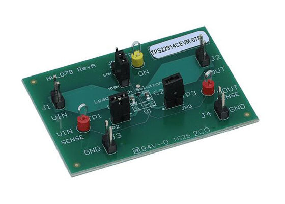 Carte d'évaluation des solutions embarquées TPS22914CEVM-078 Module d'évaluation du commutateur de charge TPS22914C