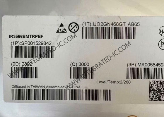 IR3566BMTRPBF Circuit intégré à puce Contrôleur numérique multi-phases avec une fréquence de commutation de 200 kHz à 2 MHz, température de fonctionnement de -40°C à +85°C et tension d'entrée de 3,3 V