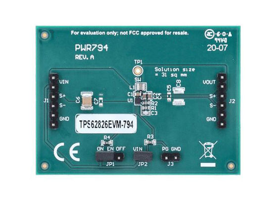 TPS62826EVM-794 Solutions intégrées TPS62826 3A Module d'évaluation du convertisseur step down
