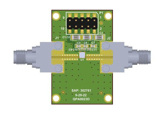 QPA0023DEVB Conseil d'évaluation des amplificateurs de conducteurs de 6 GHz à 18 GHz