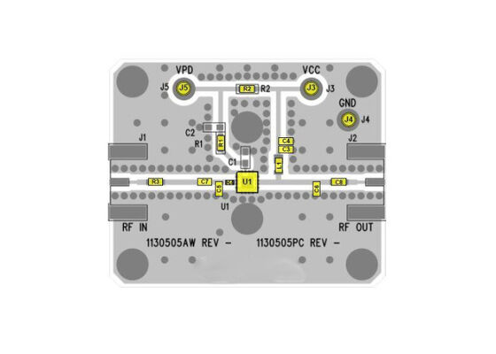 QPA9119-PCB2140 Solutions intégrées 2.11 GHz à 2.17 GHz Conseil d'évaluation des amplificateurs à haute linéarité