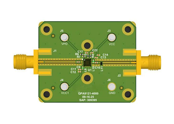 QPA9121EVB-01 Solutions intégrées Conseil d'évaluation de l'amplificateur du pilote à gain élevé de 0,5 W