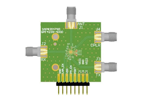 QPF4239EVB Solutions intégrées 2,4 GHz Wi-Fi 7 à faible consommation Tableau d'évaluation du front-end