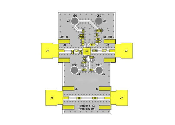 QPL9065PCB401 Conseil d'évaluation des solutions embarquées à ultra-faible bruit de contournement en deux étapes de la LNA