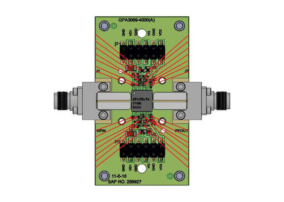 QPA3069EVB Conseil d'évaluation des solutions embarquées Pour l'amplificateur de puissance GaN de 100W QPA3069