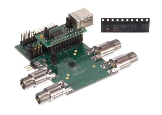 QPC3614PCK Solutions intégrées Les tableaux d'évaluation des atténuateurs à étape numériques à 6 bits