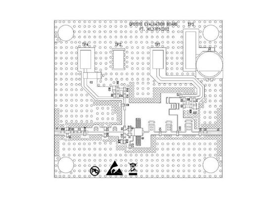 Cartes d'évaluation de solutions embarquées QPD1010EVB02 pour transistor RF GaN QPD1010