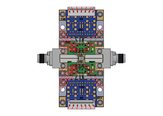 TGA2222EVB1 Carte d'évaluation d'amplificateur GaN 10W de 32 GHz à 38 GHz pour solutions embarquées