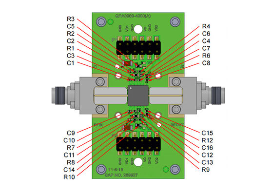QPA3070EVB02 Conseil d'évaluation des amplificateurs RF S-Band à haute puissance de 150 W