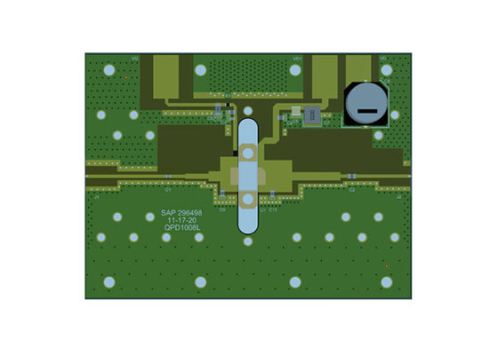 QPD1008LEVB4 Solutions intégrées large bande uIncomparable Discrète GaN RF Transistor Board d'évaluation