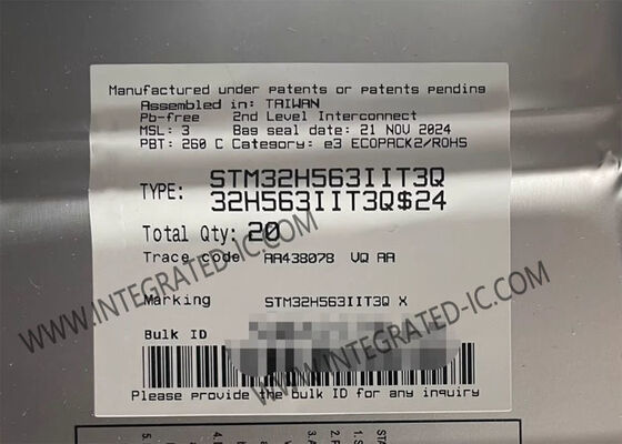 STM32H563IIT3Q Microcontrôleur MCU à usage général Arm Cortex-M33 MCU pour système d'alarme central