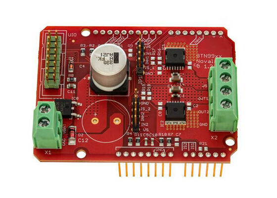 Kit d'évaluation de contrôle de moteur CC MOTIX™ BTN9960LV Embedded Solutions DC-SHIELD-BTN9960LV