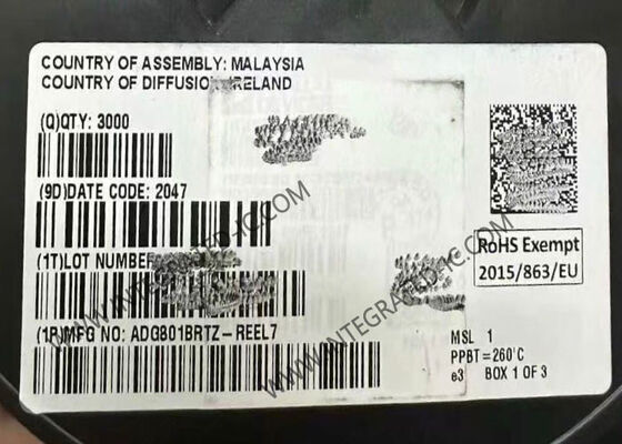 ADG801BRTZ Circuit intégré à puce CMOS SPST Switch avec résistance à l'état passant de 0,4Ω Alimentation de 1,8 V à 5,5 V et plage de température automobile