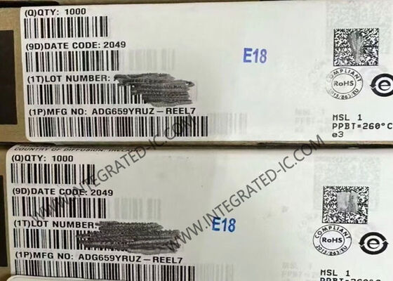 ADG659YRUZ - Multiplexeur analogique CMOS basse tension à 4 canaux, avec une résistance à l'état passant de 75 Ohms