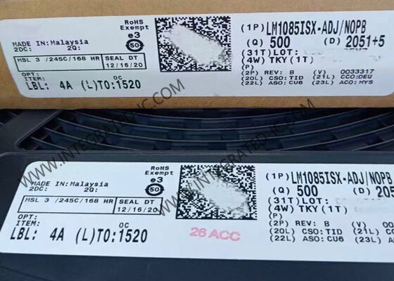 Régulateur de tension de puce de circuit intégré LM1085ISX-ADJ avec courant de sortie 3A 1,5V à faible débit et tension de sortie réglable