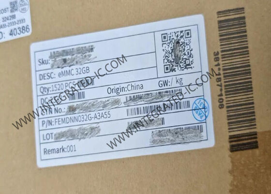 Puce IC de mémoire FORESEE eMMC de 32 Go dans un paquet 153-FBGA avec une vitesse de transfert de données de 400 MB/s