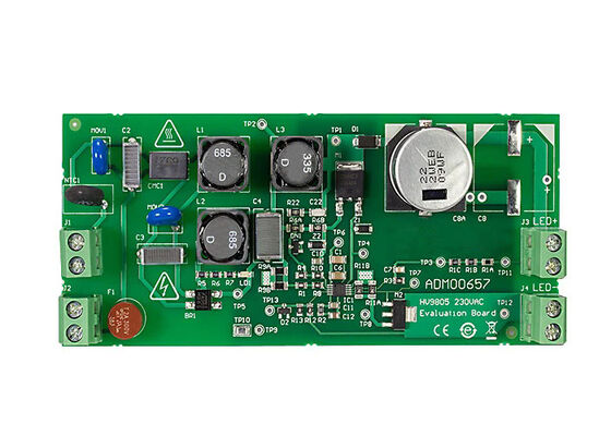 ADM00657 Solutions intégrées 125mA 230VAC Tableau d'évaluation du pilote LED hors ligne