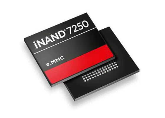 Puce de mémoire SDINBDG4-8G IC 8 Go iNAND 7250 eMMC Flash Drive avec interface eMMC 5.1 HS400 pour applications industrielles