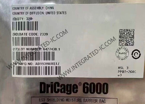 AD1939WBSTZ Circuit intégré de codec audio de qualité automobile à haute performance, résolution 24 bits, taux de conversion 192 kHz