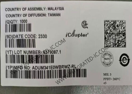 ADUM341E0WBRWZ IC isolant numérique automobile à 4 canaux avec isolation 5700Vrms