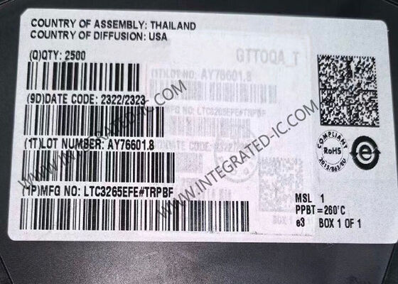 LTC3265EFE Circuit intégré à double alimentation à faible bruit avec courant de sortie de 50 mA et pompe de charge élévatrice