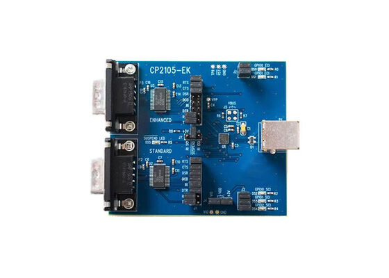 CP2105EK Solutions intégrées Dual USB 2.0 à UART Conseil d'évaluation de l'interface de pont