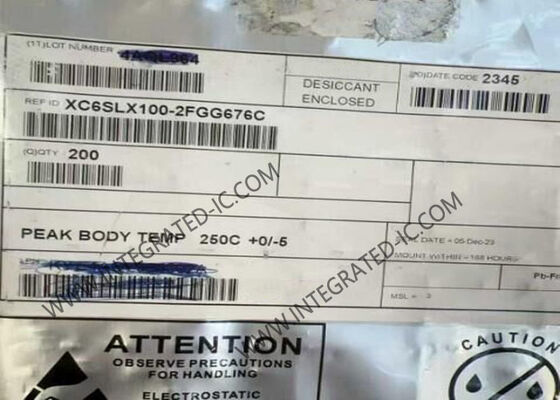 XC6SLX100-2FGG676C Circuit intégré FPGA Spartan 6 LX avec 480 E/S et boîtier 676-BGA pour applications basse consommation