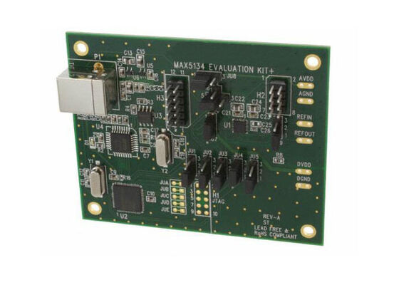 MAX5134EVKIT Solutions Embarquées MAX5134 Carte d'évaluation du convertisseur CNA 16 bits à sortie de tension