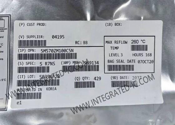 5M570ZM100C5N Circuit intégré programmable par l'utilisateur (FPGA) avec une performance MAX V de 9 ns, 570 éléments logiques dans un boîtier TFBGA100