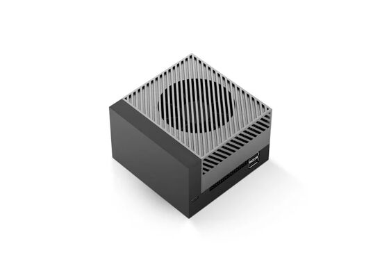 Puce processeur IA Jetson AGX Orin Developer Kit avec 64 Go de RAM et 275 TOPS de performances IA, dotée d'un GPU NVIDIA Ampere