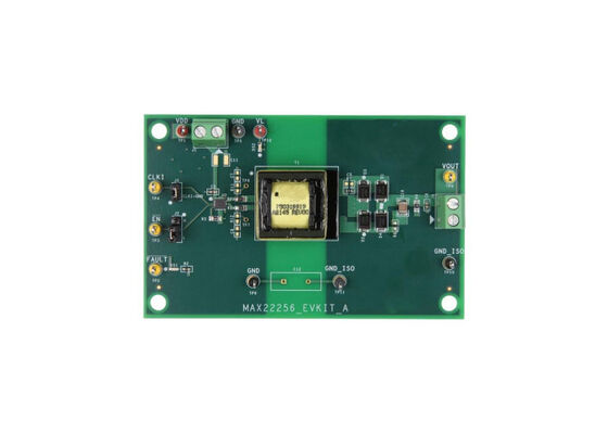 MAX22256EVKIT Solutions intégrées 15W Tableau d'évaluation du convertisseur CC-DC à H-bridge isolé