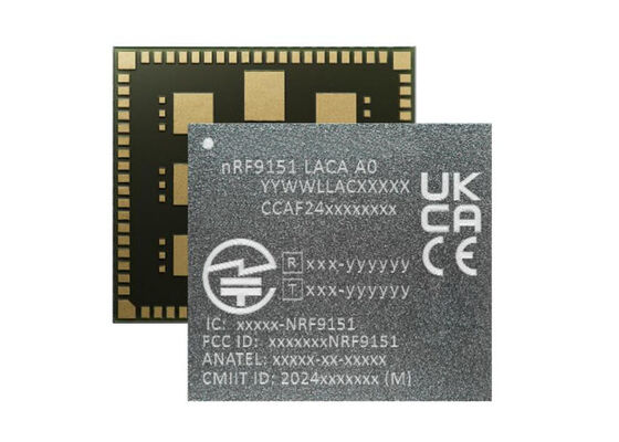 Module de communication sans fil à faible consommation NRF9151-LACA-R7 avec modem LTE-M/NB-IoT/NTN et Arm Cortex-M33 pour l'IoT cellulaire