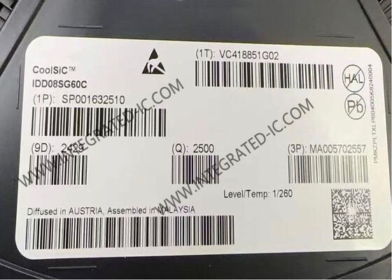 Puce de circuit intégré à diode de Schottky IDD08SG60C 600V 8A CoolSiC avec la plus faible capacité de l'appareil