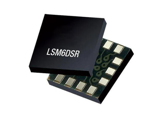 Capteur IC LSM6DSR Module d'inertie à 6 axes avec gyroscope à 4000 dps Haute stabilité à haute température et Smart FIFO jusqu'à 9 kbytes