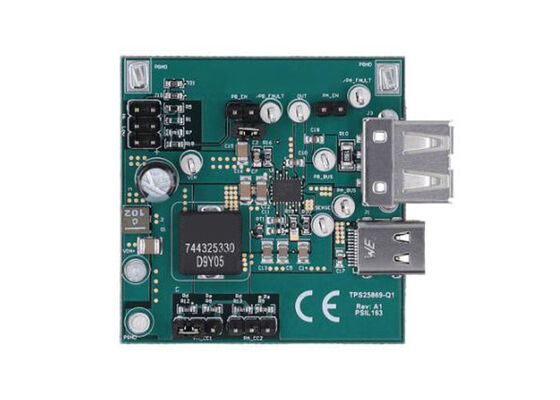 TPS25869Q1EVM-163 Solutions embarquées TPS25869-Q1 Module d'évaluation du contrôleur de ports de charge USB de type A + de type C