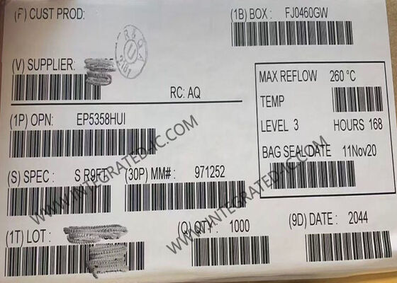 EP5358HUI puce de circuit intégré PowerSoC avec courant de sortie 600mA 5 MHz fréquence de commutation et inducteur intégré