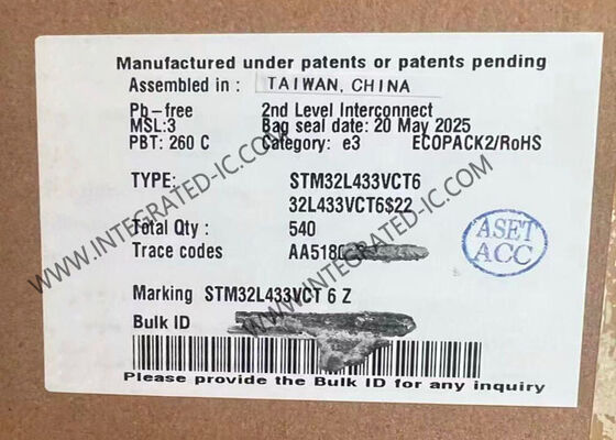 STM32L433VCT6 ARM Microcontrôleur MCU 32 bits à cœur unique 80MHz