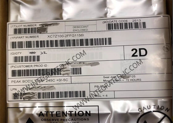 XC7Z100-2FFG1156I FPGA Zynq-7000 Système sur puce avec ARM Cortex-A9 à double noyau, 444000 LE et vitesse 766 MHz