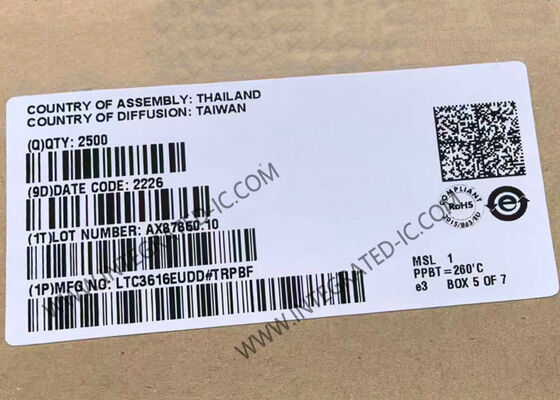 Circuit intégré LTC3616EUDD, convertisseur CC/CC abaisseur synchrone monolithique 6A 4MHz avec faible courant de repos