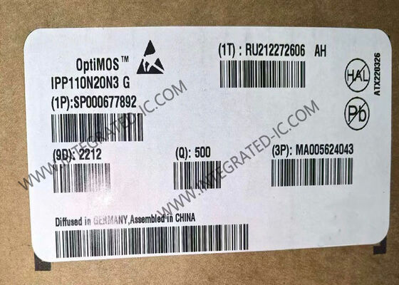 Chip de circuit intégré IPP110N20N3G OptiMOSTM Transistor MOSFET N-Channel avec 200 V 88 A et résistance à la fuite de 9,9 mOhms