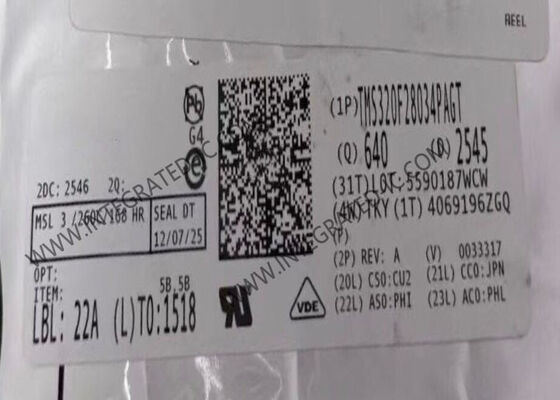 TMS320F28034PAGT MCU microcontrôleur en temps réel C2000 32 bits avec vitesse 60 MHz et mémoire flash 128KB