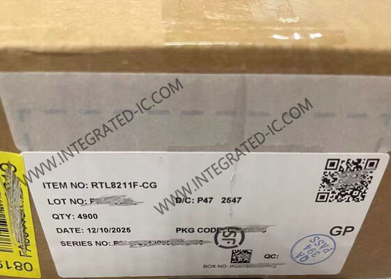 RTL8211F-CG Ethernet IC intégré Transcepteur Ethernet 10/100/1000M avec paquet QFN40 et conformité IEEE 802.3