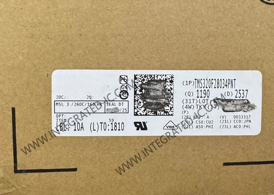 Microcontrôleur TMS320F28034PNT MCU C2000 temps réel 32 bits avec une vitesse de 60 MHz et une mémoire Flash de 128 Ko